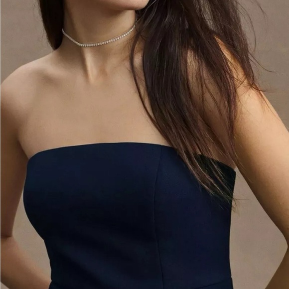BHLDN Navy Blue Tess Strapless Mermaid Bodycon Gown 0US 4UK Anthropologie NWOT! - Picture 2 of 7